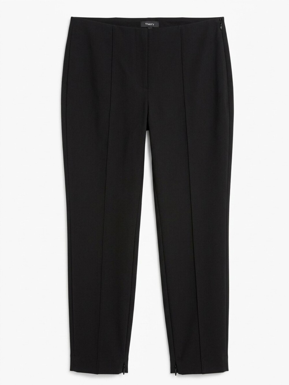 Theory Black Straight-Leg Stretch Women's Pants